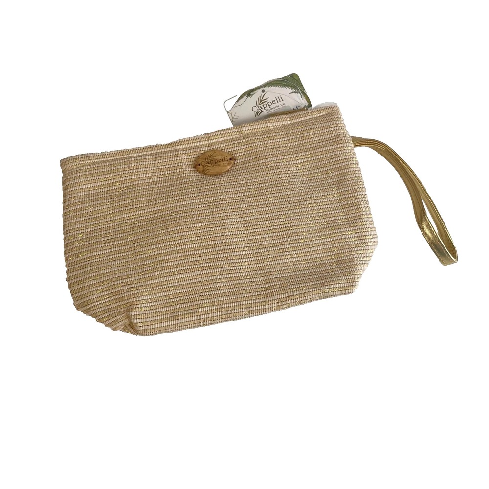 Cappelli Straworld by Bonnie Rubel Wristlet Bag Womens S Brown Toyo Straw Lined